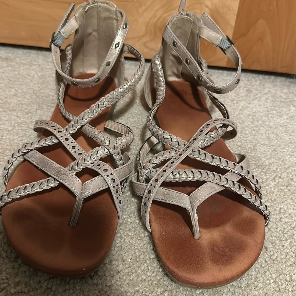 Jelly pop gold sandals